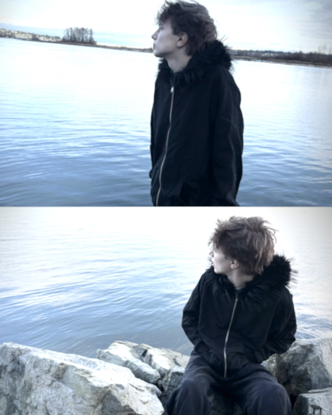 WOLF ZIPUP (NOIR)