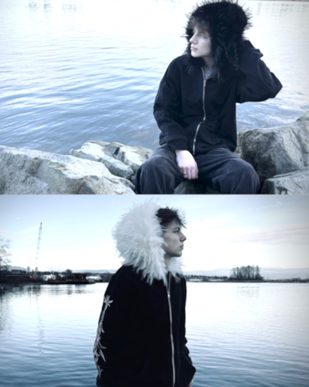 WOLF ZIPUP (NOIR)