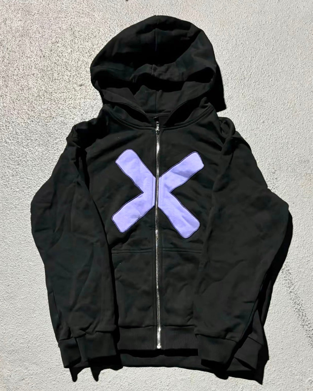 'Silent Voice' Zipup (Noir)