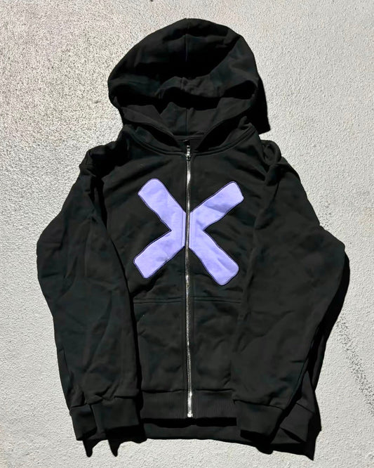 'Silent Voice' Zipup (Noir)