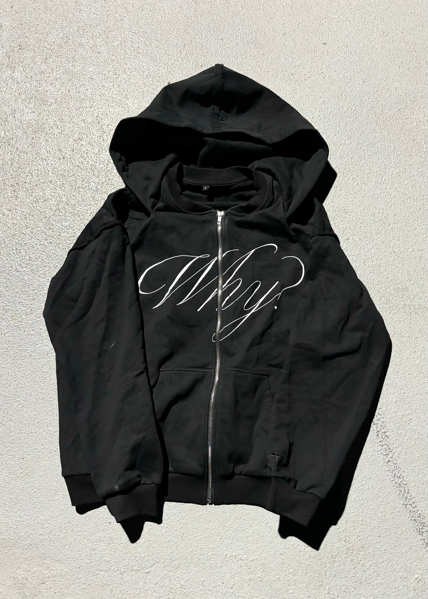 'Why?' Cloak Zipup