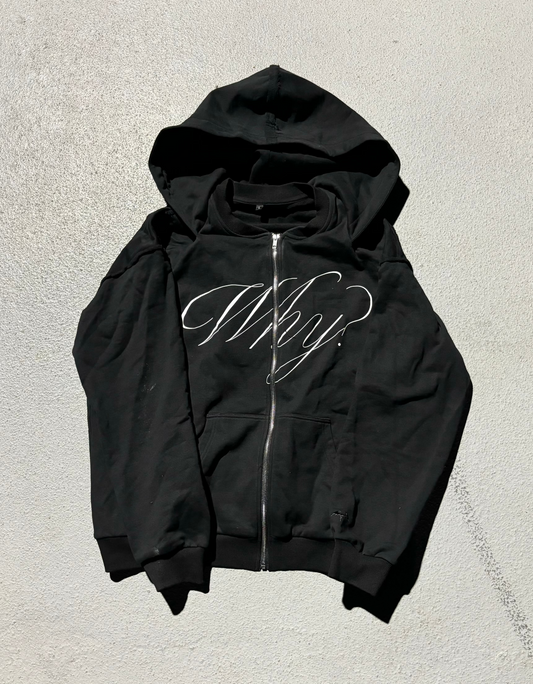 'WHY' CLOAK ZIPUP (NOIR)