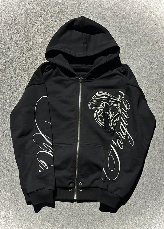 'FORGIVE ME' ZIPUP (NOIR)